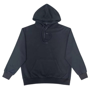 100% coton hommes pulls à capuche sweats couleur noire 350GSM adulte tendance à capuche pour tenue décontractée - Product Image 1