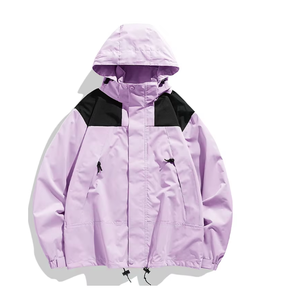 Traje deportivo de invierno de dos piezas para hombre, cortavientos de felpa gruesa desmontable, Material de lona impermeable, cremallera frontal - Product Image 3