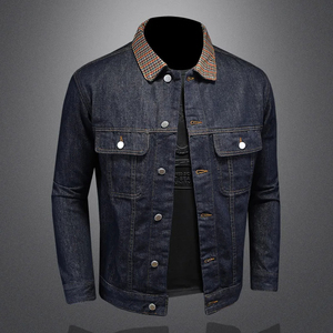 แจ็กเก็ตยีนส์สำหรับผู้ชายแฟชั่นใหม่2025เสื้อโค้ทลำลองคลาสสิกมีปกเสื้อโค้ทยีนส์สุดหล่อทันสมัย - Product Image 2