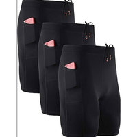 Short athlétique de course à pied pour homme 7 "Short d'entraînement léger avec poches zippées Short confortable à taille élastique pour homme