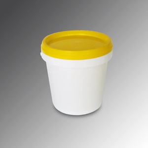 Cubo de pintura de plástico PP con serigrafía de Color personalizado, tambor transparente redondo pequeño de Vietnam en embalaje de bolsa de PE - Product Image 1