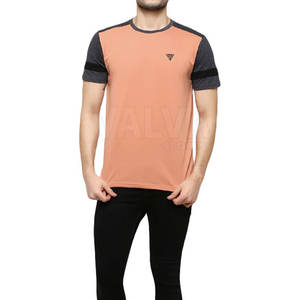 Camiseta de manga corta para hombre más vendida, nuevo diseño, 100% algodón, secado rápido, ligero, transpirable, tejido de punto, moda para adultos, sólido - Product Image 3