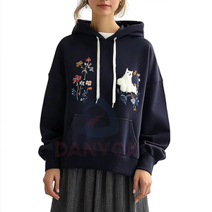 Sudadera con Capucha de Forro Polar Grueso de Primera Calidad para Mujer, con Logotipo Frontal, para Deportes de Invierno, con Bordado - Product Image 6