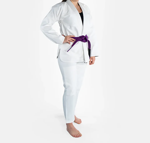 Kimono de judo personnalisable, extensible, léger, séchage rapide, 280g, tissage perlé simple/double, polyester/coton, unisexe adulte - Product Image 1