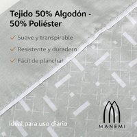 Ensemble de draps et taies d'oreiller 3 pièces en coton/polyester écologique pour la maison, motif à pois, drap-housse moderne