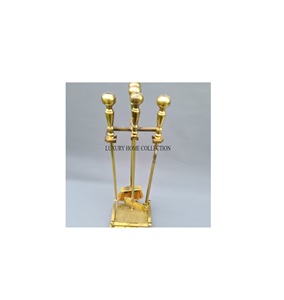 All-weather heavy-duty stainless steel fire pit tools set with rust-resistant finished and strong heatproof grip - Product Image 1