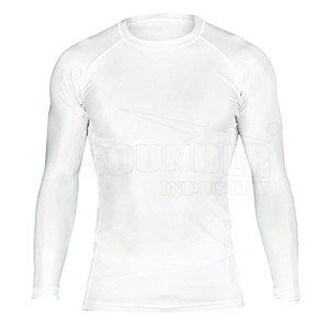 Meilleures ventes : Rashguard respirant, écologique et à séchage rapide en Spandex/Polyester pour hommes, avec design personnalisable pour les athlètes de MMA - Product Image 1