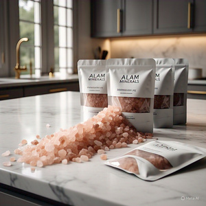 Authentic <b>Organic</b> Light Pink Himalayan <b>Salt</b> Fine & Coarse Grains Customized Packing for Cooking Complex Vitamins and Minerals - Product Image 6