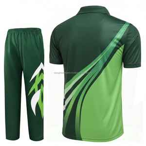 Conjunto de Uniforme de Cricket Sublimado Personalizado para Unisex, Jersey de Manga Corta de Spandex/Algodón de Secado Rápido, Pantalones, Fabricante de Ropa Deportiva para Equipos - Product Image 3