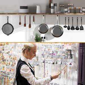 Panel Dinding Slat Garasi ABS Desain Tanpa Bor untuk Organisasi Bengkel Industri Panel Dinding Kayu Panel Video LED - Product Image 6