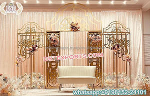 Outdoor <b>Stage</b> Decor Wedding Backdrop Arches Outdoor Lawn Wedding Engagement Decoration <b>Props</b> New Wedding Outdoor Metal Stands - Product Image 3