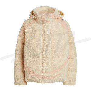 Venta al por mayor de alta calidad 2023 mujeres invierno Sherpa Puffer chaqueta Casual cálido invierno unisex con logotipo personalizado - Product Image 5