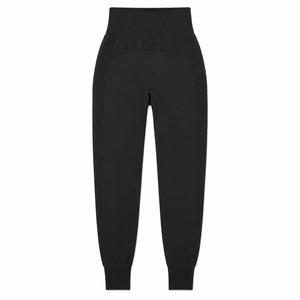 Pantalones jogger de satén de cintura alta para mujer, con cordón elástico en la cintura, corte ajustado, tacto de seda, estilo athleisure, casual, para estar en casa o para la calle - Product Image 2