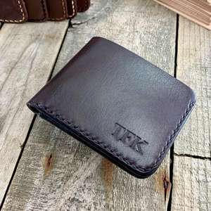 Cartera plegable corta de cuero genuino de transferencia de calor DIY personalizada para hombres, espacios en blanco de sublimación abiertos, portátil, estilo Vintage, 2017 - Product Image 5