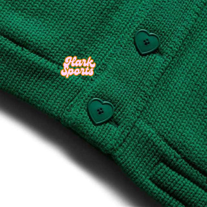 Wholesale New Women's Custom Chenille Patches Organization <b>Cardigans</b> OEM Acrylic Knitted Warm v Neck Long Sleeve Girl's <b>Sweater</b> - Product Image 3