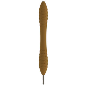 Empuñadura de silicona resistente y reutilizable para espejo dental, ligera, color ocre, tono tierra, mango para instrumentos dentales - Product Image 1