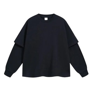 เสื้อยืดผ้าฝ้าย-โพลีผสมเอนไซม์ล้างเพื่อความสบายเนื้อผ้าเรียบระบายอากาศสีได้ทุกวัน - Product Image 4