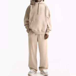 ชุดวอร์มผ้าฝ้ายแท้ 100% ป้องกันแบคทีเรีย ทรงโอเวอร์ไซส์ ผ้าหนา - Product Image 1