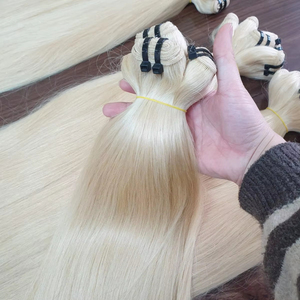 Pour Genius Weft 100% vraies extensions de cheveux bruts couleur claire cuticule alignée cheveux vietnamiens meilleur prix paquet étiré de 8 pouces - Product Image 1