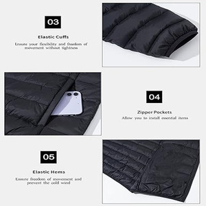 Abrigo acolchado con capucha de diseñador pesado Puff Oversized Down Bubble Winter Black Custom Men Puffer Jacket subido por Dress Sports - Product Image 5