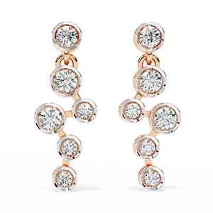 Boucles d'oreilles en or 18 carats avec diamants de laboratoire pour femmes, taille brillant, pour fiançailles et mariage, bijoux fins, certifiées IGI, luxe, premium, élégantes - Product Image 3