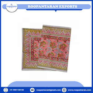 Bloc à main traditionnel imprimé 100% pur coton toile chemin de Table motif floral 33X120 CMS en vente à bas prix - Product Image 6