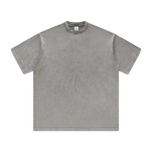 เสื้อยืดพิมพ์ลายคุณภาพพรีเมียม สไตล์วินเทจ สตรีทแวร์ ทรงบ็อกซี่ ผ้าหนา สำหรับผู้ชาย - Product Image 3