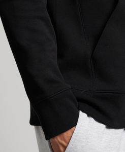 Coupe régulière basique polaire pull couleur assortie cordon pull décontracté hommes sweats à capuche avec poche avant OEM Service personnalisé - Product Image 2