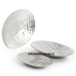 Ensemble de trois plateaux à chocolat Plateau à chocolat fait main plaqué argent Forme personnalisée Nouveau plateau à chocolat - Product Image 1
