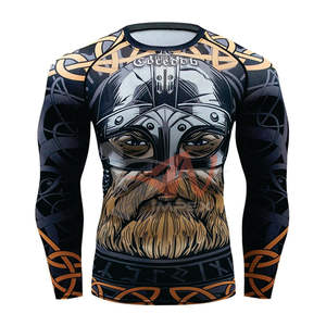 Haute qualité conception personnalisée Compression Gym chemises surf à manches longues UV BJJ Spandex Rashguard MMA sublimé hommes Rash Guard - Product Image 1