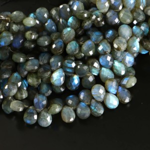 Cuentas de Labradorita Azul Brillante Facetadas en Forma de Pera, Cuentas de Piedras Preciosas de Labradorita Natural, Alta Calidad, Suministro al por Mayor del Fabricante, Venta al por Mayor - Product Image 2