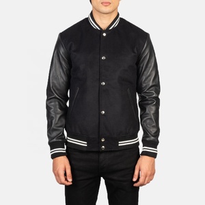 2025 New Custom Women Varsity <b>Jackets</b> Winter <b>Warm</b> Wool Body with Genuine Leather Sleeves Letterman <b>Jacket</b> - Product Image 6