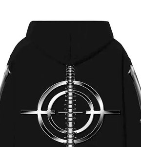Personalizado de gran tamaño de lana hombres Sudadera con capucha streetwear pullover casual invierno cálido liso algodón sudadera de diseño - Product Image 5