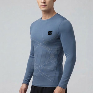 Advanced Compression Shirts <b>Men</b> <b>Long</b> <b>Sleeve</b> Fitness Running Training Gym Workout Athletic Sports Performance Sportswear <b>Top</b> - Product Image 5