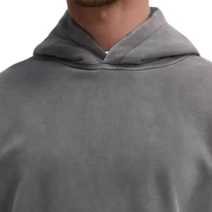 Sweat à capuche noir délavé à l'acide pour homme avec strass, sweat à capuche vintage pour homme, sweat à capuche d'hiver - Product Image 4