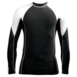 T-shirt de compression extensible pour homme, entraînement sportif, salle de sport, rashguard, fitness, t-shirt de sport pour homme, rashguard, OEM personnalisé - Product Image 2