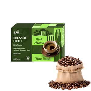 Mejor precio Clásico Café instantáneo tostado oscuro Khe Sanh Rich Aroma Larga vida útil Sabor amargo Etiqueta privada Proveedor de Vietnam - Product Image 1