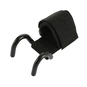 Crochet d'haltérophilie entraînement poignées de gymnastique sangles pansement gants de qualité durables crochets de barre de main en acier de Fitness - Product Image 6