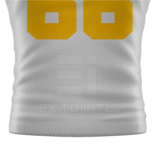 Maillot de football américain OEM en gros, manches courtes, transfert thermique, maille respirante, nom et numéro personnalisés, uniforme d'équipe pour hommes, jeunes et professionnels - Product Image 6