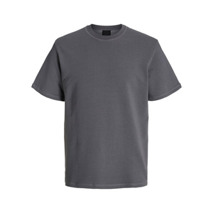 Camiseta Extra Grande para Hombre, 100% Algodón, Gruesa, con Logotipo Personalizado, Lavada al Ácido, Estilo Vintage, Talla Grande, Ropa Urbana de Alta Calidad - Product Image 2