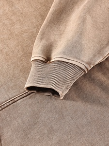 No Strings Custom Logo Acid Wash Hoodie Heavyweight Cotton Vintage Washed Hoodie Hombres Heavyweight Streetwear hoodies - Product Image 4