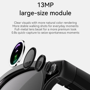 Lunettes Intelligentes WAI3 Pro : Traduction IA, Appels WiFi et Bluetooth, Musique, Enregistrement Vidéo HD, Étanchéité IPX4, Caméra 13MP - Product Image 3