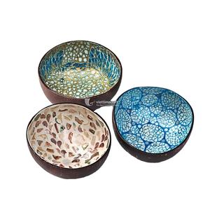 Ensemble de bols en coquille de noix de coco à faible MOQ, ensemble de bols en noix de coco naturels directement de l'usine, vaisselle artisanale durable en gros - Product Image 5