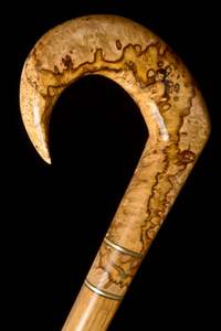 Canne en bois réglable avec noeuds multiples bâton de marche standard international solide pour les aînés pour la randonnée - Product Image 3