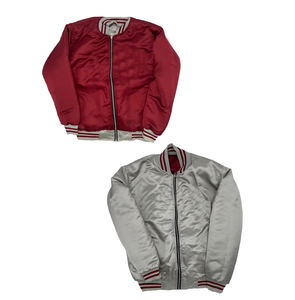 Lightweight Satin Varsity <b>Jacket</b> OEM Custom Baseball Bomber <b>Jacket</b> for Men <b>Women</b> Fall Outerwear with Team Logo Branding - Product Image 5