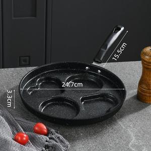 <span class=keywords><strong>DS118</strong></span> Venta al por mayor hogar en forma de corazón agujero circular a rayas sartén de fondo plano nuevo tipo de sartén - Product Image 3