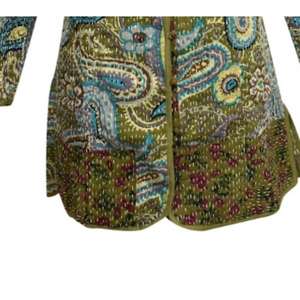 Chaqueta con estampado floral largo Kantha acolchado 100% tela de algodón nuevo diseño Otoño Invierno desgaste - Product Image 3
