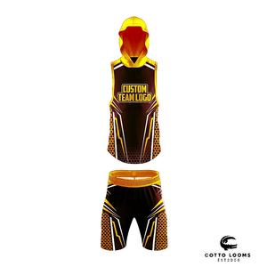 Uniforme de fútbol americano OEM 7v7 duradero que incluye camiseta de fútbol americano de malla transpirable para atletas - Product Image 1