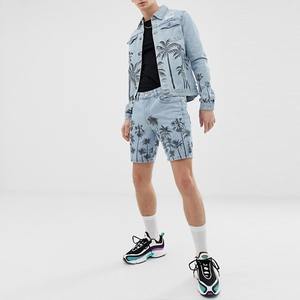 แจ็กเก็ตยีนส์คาวบอยสำหรับผู้ชาย, แจ็กเก็ตยีนส์เข้ารูปลำลองสีพื้นดีไซน์ดีที่สุดสำหรับผู้ชายแจ็คเก็ตบอมเบอร์5XL ไซส์ใหญ่พิเศษ - Product Image 2