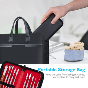 Juego de escaladores dentales de grado quirúrgico, 10 Uds., herramientas de tallado de cera de acero inoxidable, cuchillos de escultura de dentista de grado Industrial - Product Image 4